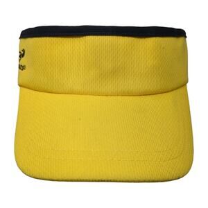 Headsweats Fitted Visor Hat Yellow One Size Embroidered Stretch Outdoor